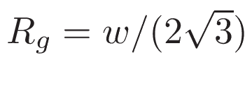 cross sectional area of rectangle formula