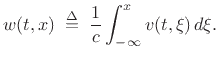 $\displaystyle \left[\begin{array}{c} y^{+} \\ [2pt] y^{-} \end{array}\right] \eqsp \frac{1}{2}\left[\begin{array}{c} y-w \\ [2pt] y+w \end{array}\right]
$