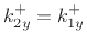 $\displaystyle \zbox {k^+_{2x}
\eqsp \frac{\omega}{c_2}\sqrt{1 - \frac{c_2^2}{c_1^2}\sin^2(\theta_1^+)}.}
$