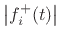 $\displaystyle \left\vert{\hat f}^{-}_{i-1}(t+T)\right\vert$