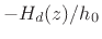 $\displaystyle \frac{1}{H(z)} = \frac{1/h_0}{1-H_d(z)/h_0} \protect$