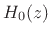 $ H^{(n)}_{0L}(z)$