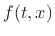 $ f(t,x)=f_r+f_l$