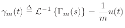 $\displaystyle \Gamma_m(s) \isdef \frac{1}{ms}
$