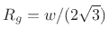 $\displaystyle I_w
= w\int_{-h/2}^{h/2} y^2 dy
= w\left.\frac{1}{3}y^3\right\vert _{-h/2}^{h/2}
= \frac{Sh^2}{12}.
$
