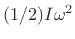 $\displaystyle I \eqsp \underline{\tilde{\omega}}^T\mathbf{I}\,\underline{\tilde{\omega}}. \protect$