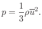 $ \overline{u}_x^2=\overline{u}_y^2=\overline{u}_z^2 = \overline{u}^2/3$