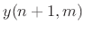 $ y(n+1,m) = y^{+}(n+1-m) + y^{-}(n+1+m)$