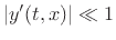 $\displaystyle f_{rl}(t,x) = K\sin(\theta) \approx K\tan(\theta) = Ky'(t,x)$