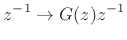 $\displaystyle Y(z) = G^M(z) z^{-M}X(z)
$