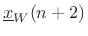 $\displaystyle \underline{x}_W(n+2)$