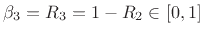 $ \beta_3=R_3=1-R_2\in[0,1]$