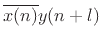 $\displaystyle \zbox {{\hat r}^u_{xy}(l) = \frac{1}{N-l}\hbox{\sc IDFT}_l(\overline{X}\cdot Y), \quad
l = 0,1,2,\ldots,L-1}
$