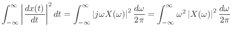 $\displaystyle \left\vert\int_{-\infty}^\infty t x(t) \left[\frac{d}{dt}x(t)\right] dt\right\vert^2 \leq \int_{-\infty}^\infty t^2 x^2(t) dt \int_{-\infty}^\infty \left\vert\frac{d}{dt}x(t)\right\vert^2 dt. \protect$