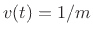 $ v(t)=1/m$