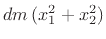 $\displaystyle I = \frac{M}{\pi R^2}\cdot 4\int_0^{\pi/2} \int_0^R [r\cos(\theta)]^2\, r\,dr\,d\theta
= \frac{1}{4}MR^2
$