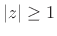 \begin{eqnarray*}
\mbox{re}\left\{H(z)\right\}
&=& \mbox{re}\left\{\left\vert H(z)\right\vert e^{j\angle{H(z)}}\right\}\\
&=& \left\vert H(z)\right\vert\cos(\angle{H(z)}) \\
&\geq& 0 \quad \Leftrightarrow \quad \left\vert H(z)\right\vert=0\;\;\mbox{or}\;\;\left\vert\angle{H(z)}\right\vert\leq \frac{\pi}{2}.
\end{eqnarray*}