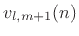 $ v_{l,m+1}(n)$