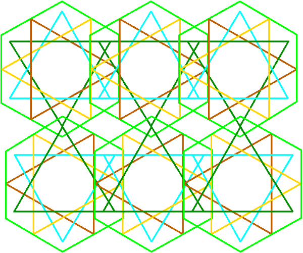 Symmetric tilings for Arch Carrellage