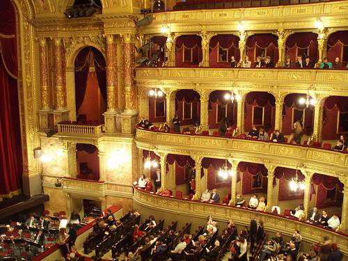Balcony in the opera hall